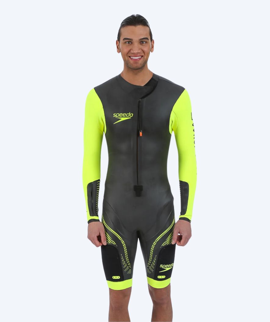 Speedo våddragt til mænd - Fastskin Swimrun - Sort/gul