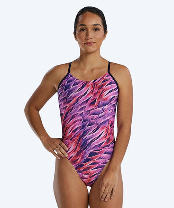 TYR badedragt til damer - Durafast Elite Falcon - Lilla/pink