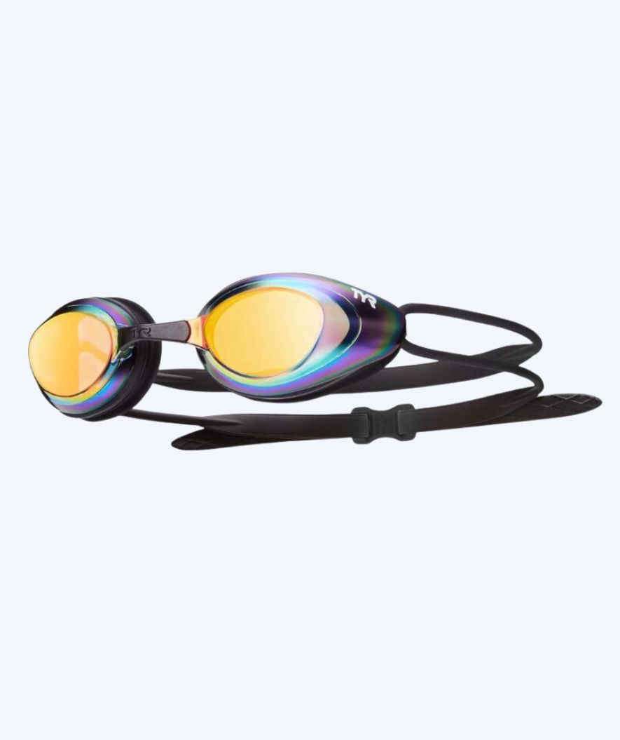 TYR motions svømmebriller - Blackhawk Racing Mirrored - Sort/guld