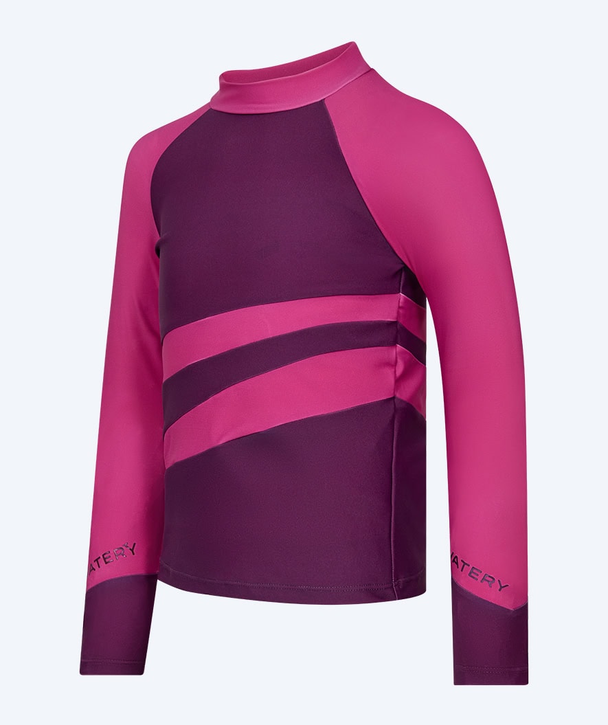 Watery UV-trøje til børn - Manami Langærmet Rashguard - Lilla