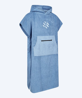 Watery badeponcho til voksne - Bomuld - Atlantic Blue